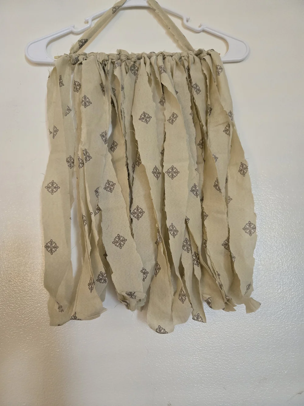 4/$15 Boho Beige Tassel Wall Hanging - Neutral Textile Decor
